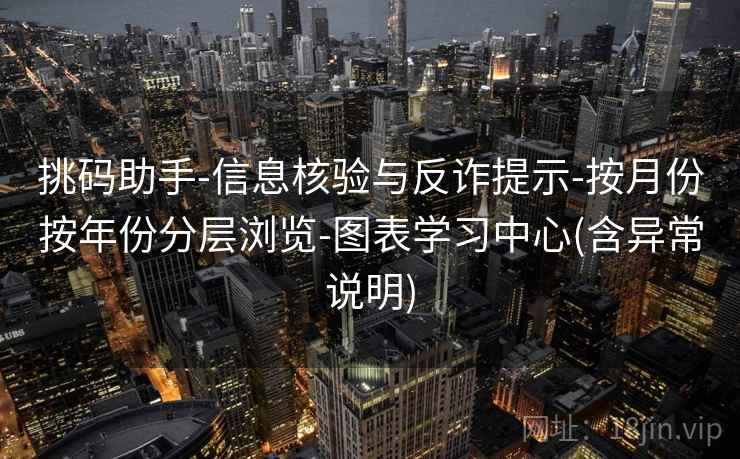 挑码助手-信息核验与反诈提示-按月份按年份分层浏览-图表学习中心(含异常说明) 挑码助手-信息核验与反诈提示-按月份按年份分层浏览-图表学习中心(含异常说明)